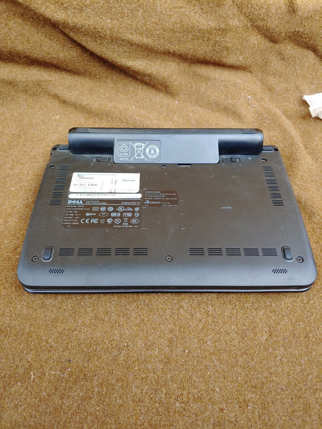 Dell Inspiron Mini 10 PP19S Netbook Atom Z520 1.33Ghz/1GB 10.1″ Laptop, Untested