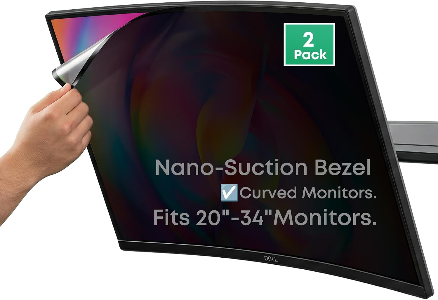 32 Inch Computer Privacy Screen Filter for 16:9 Curved & Flat Monitors – Anti-Gl