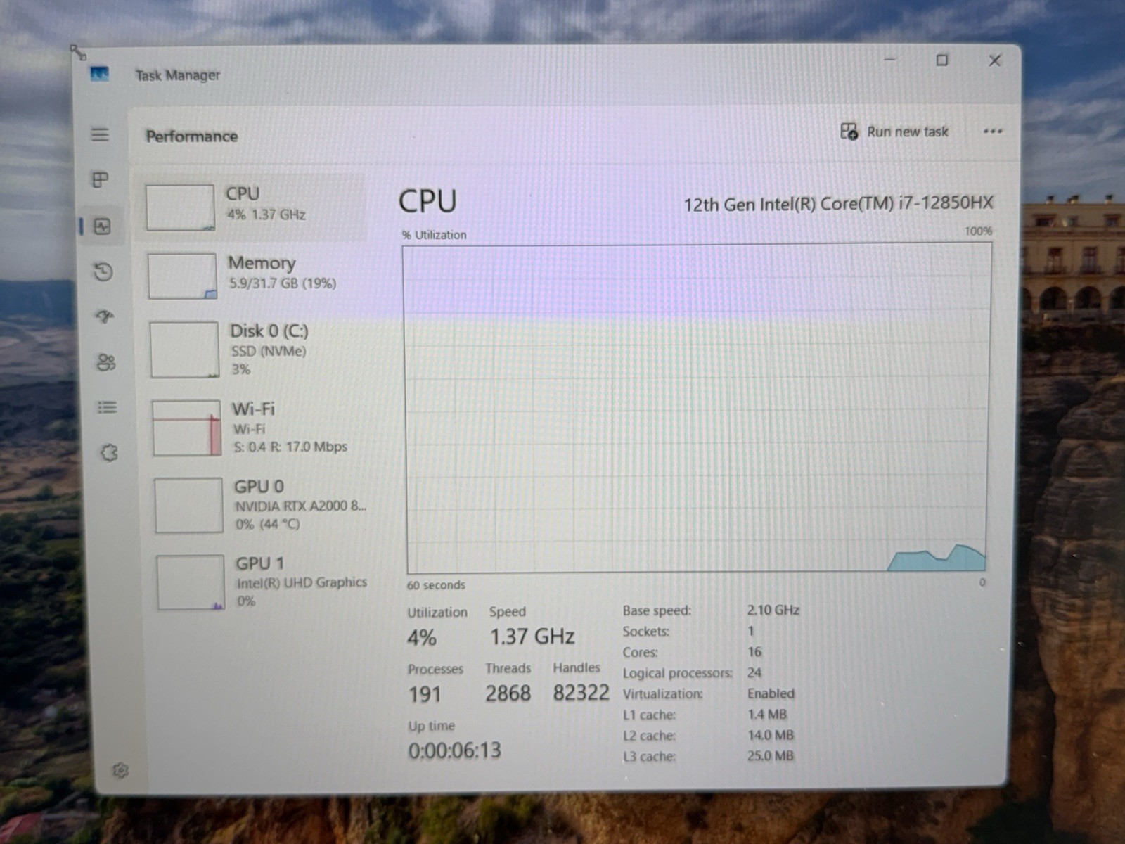 Dell Precision 7670 16″ i7-12850HX 32GB 512GB RTX A2000