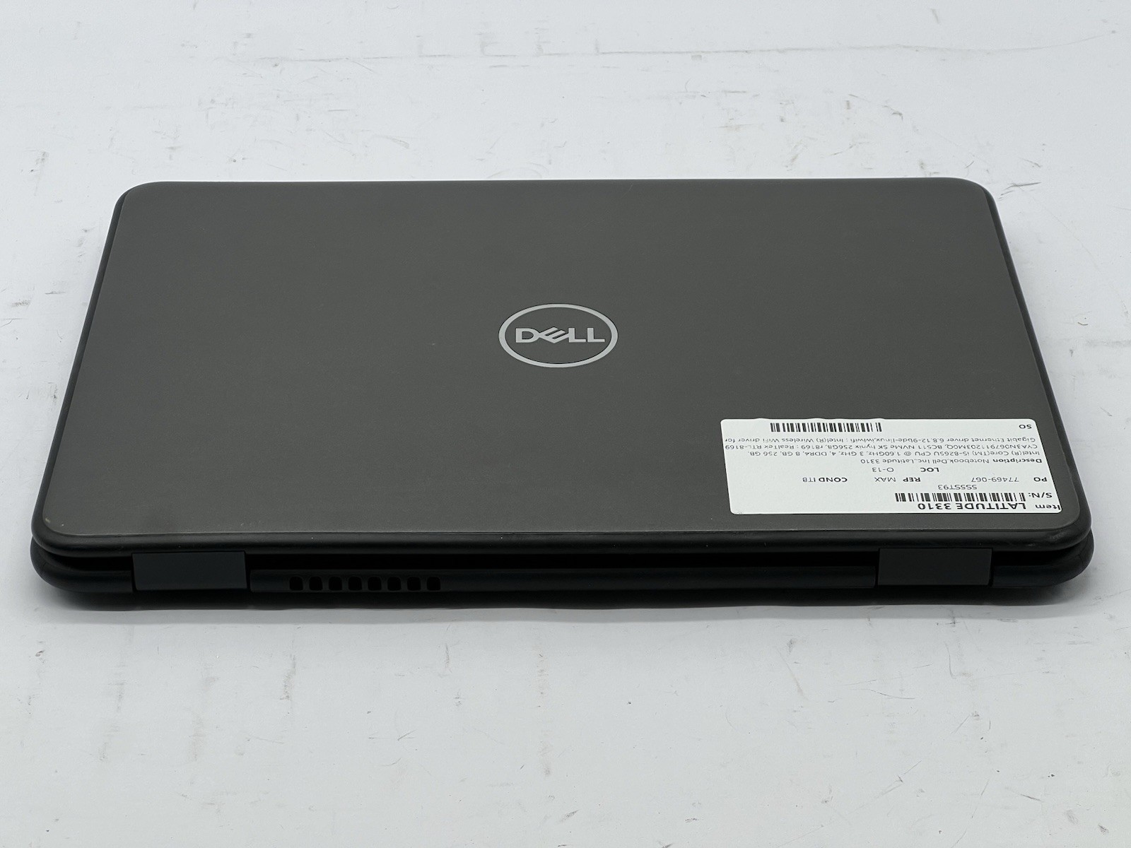 Dell Latitude 3310, i5-8265U CPU, @ 1.60GHz, 8GB RAM, 256GB NVMe-No OS/Adapter