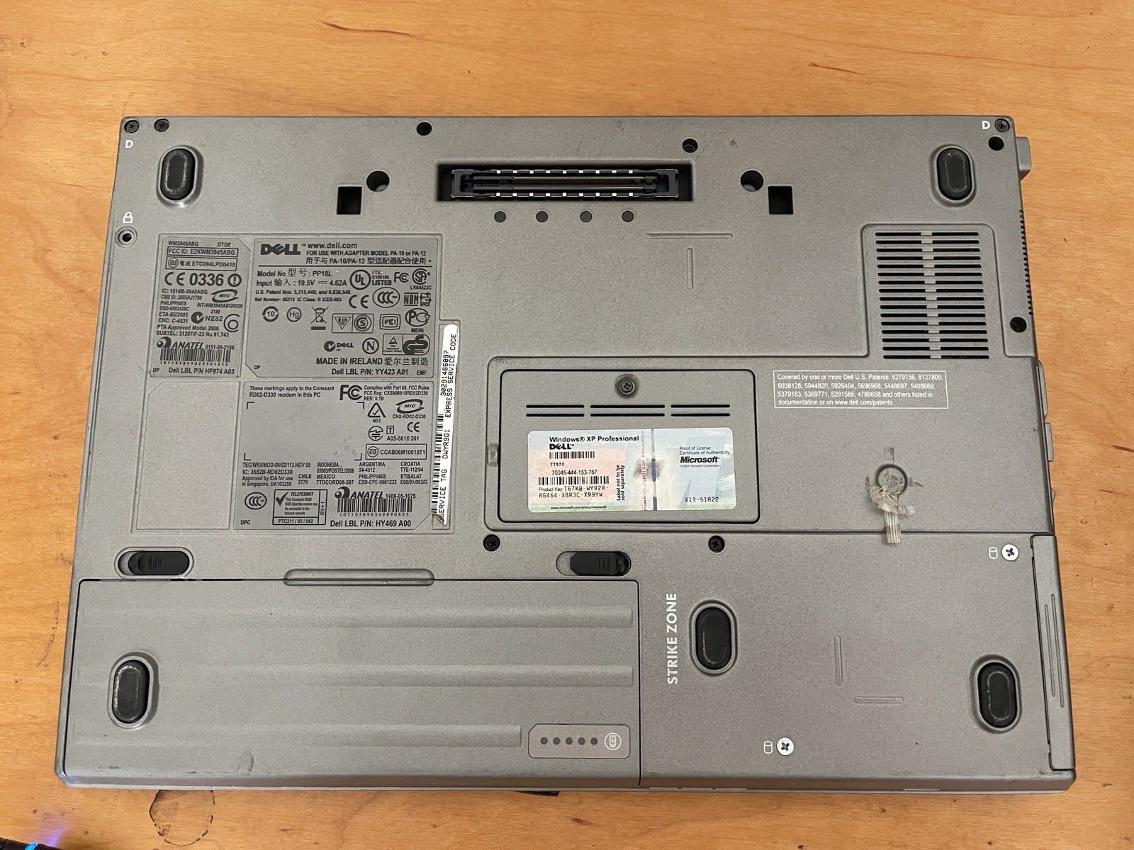 DELL D630 D620 14″ Windows XP Laptop 1.7Ghz, 3GB, 120 GB SSD, DVD, RS232 Serial