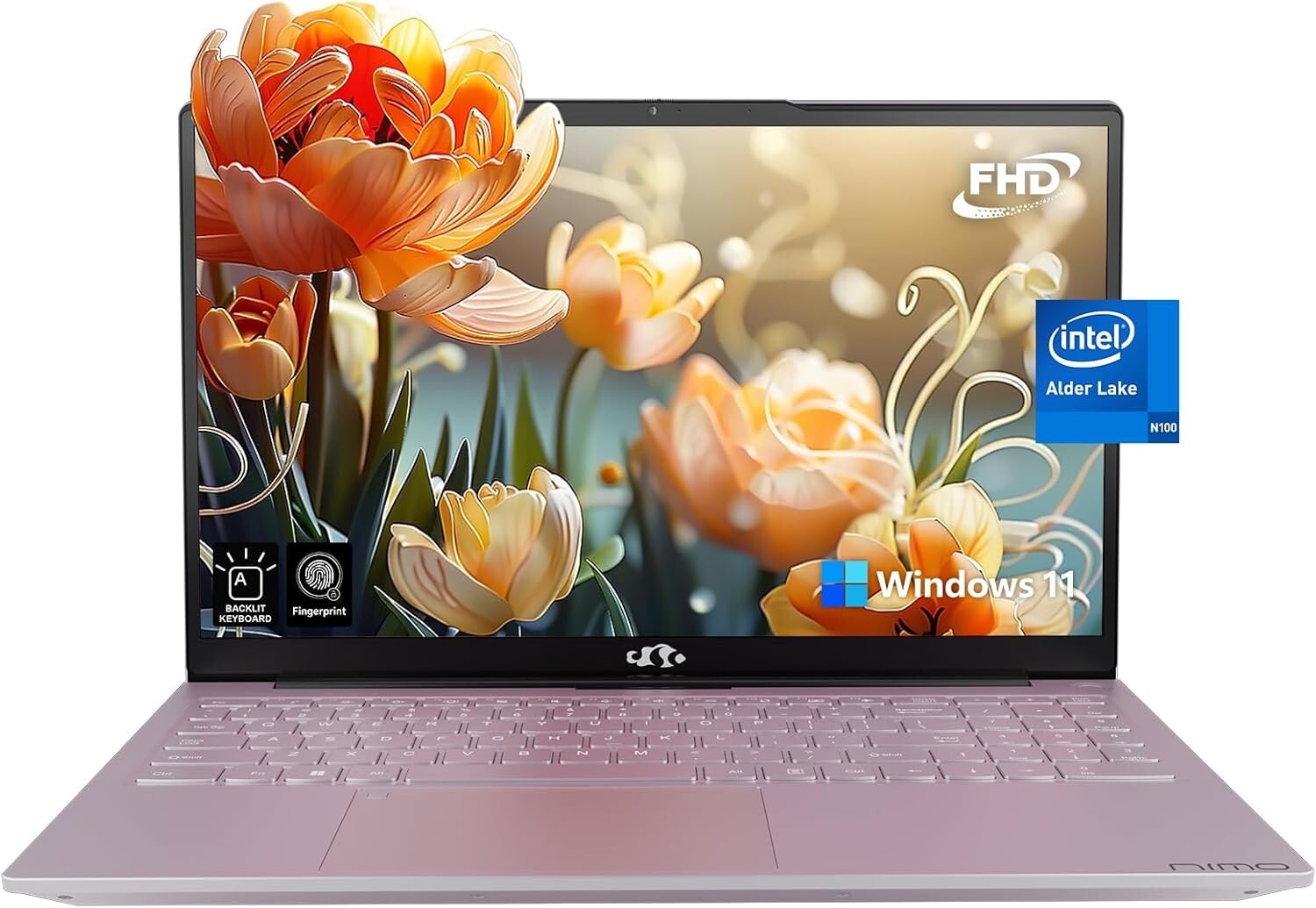 NIMO 15.6 Laptop, Pentium N100, 16GB RAM 1TB SSD Type-C 65W Charger Backlit KB