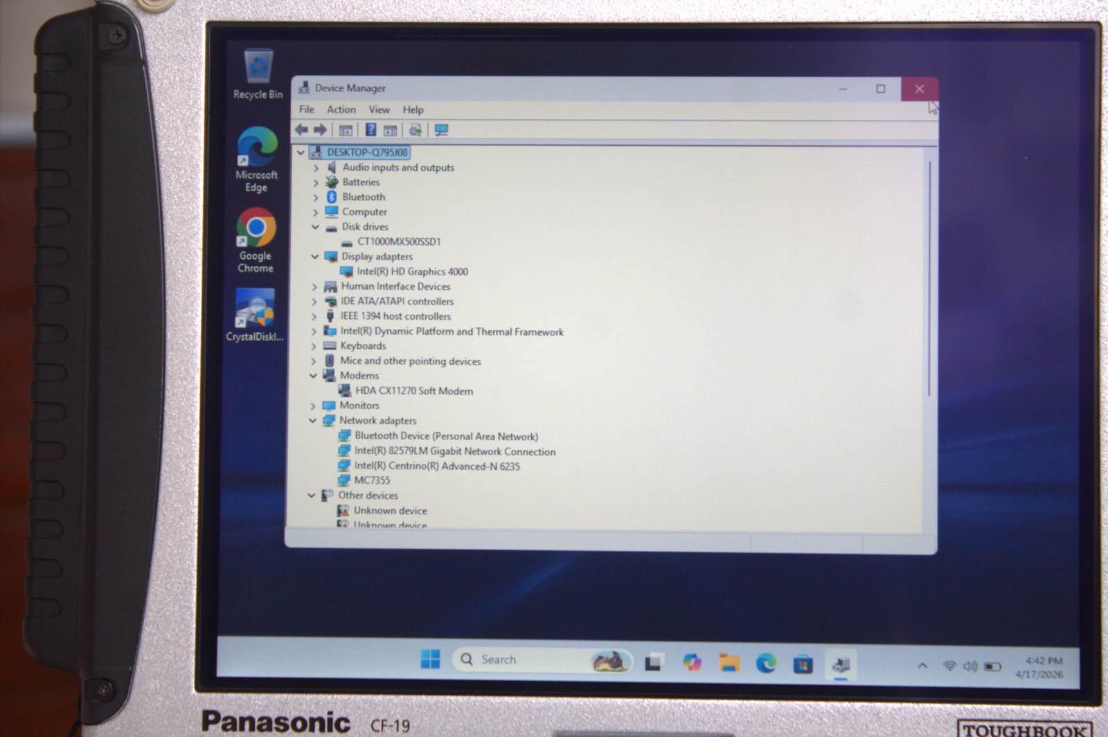 Panasonic Toughbook CF-19 MK7 i5-3340M New 1TB SSD 16GB RAM Touch 4G 0 Hours