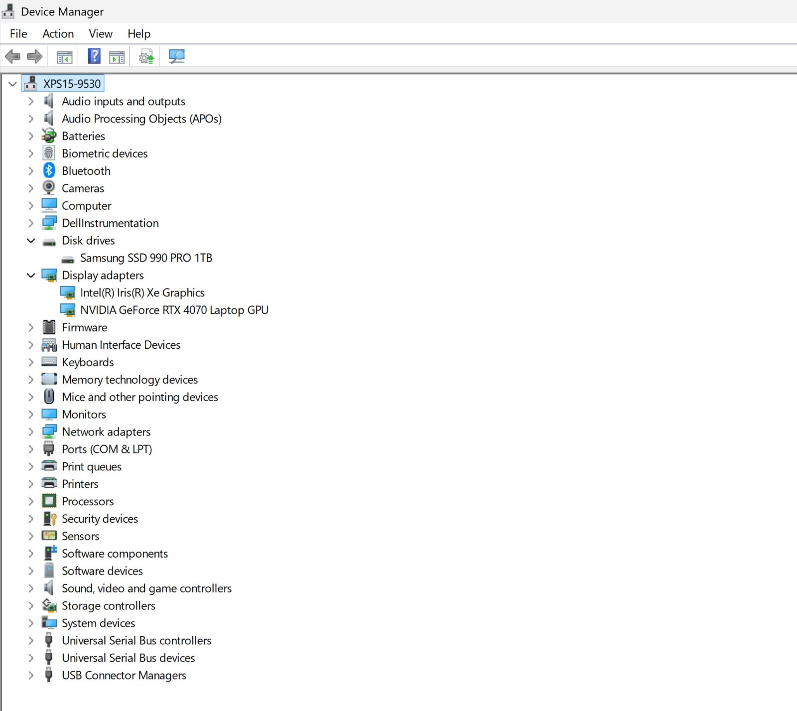 Dell XPS15 9530, i9-13900H, 4070, 32GB, 1TB 990Pro SSD, WD19 Dock , ProSupport +