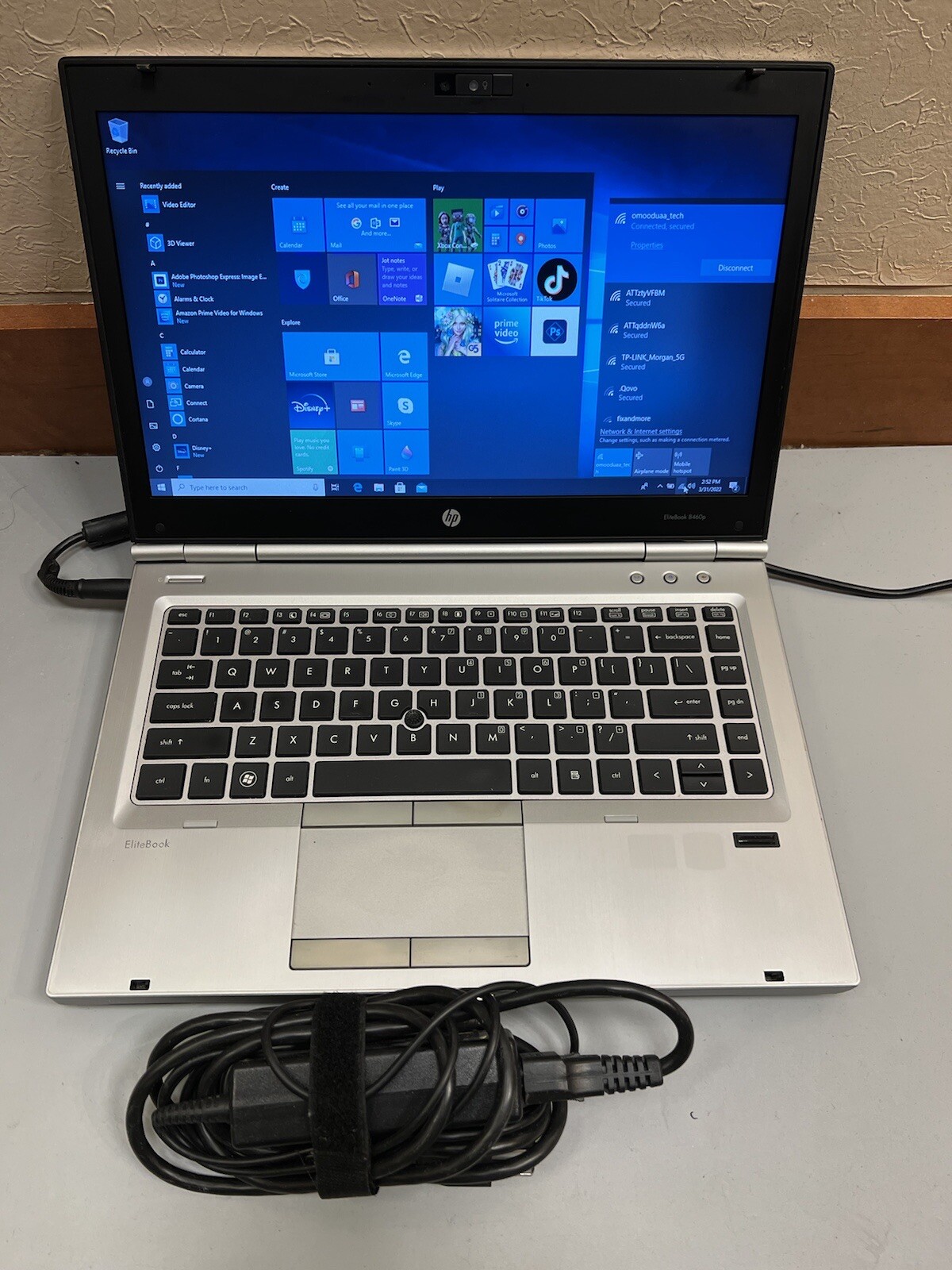 HP Elitebook 8460p Core i5-2520M 2.50GHz 8GB RAM 160GB SSD WEBCAM BLUETOOTH