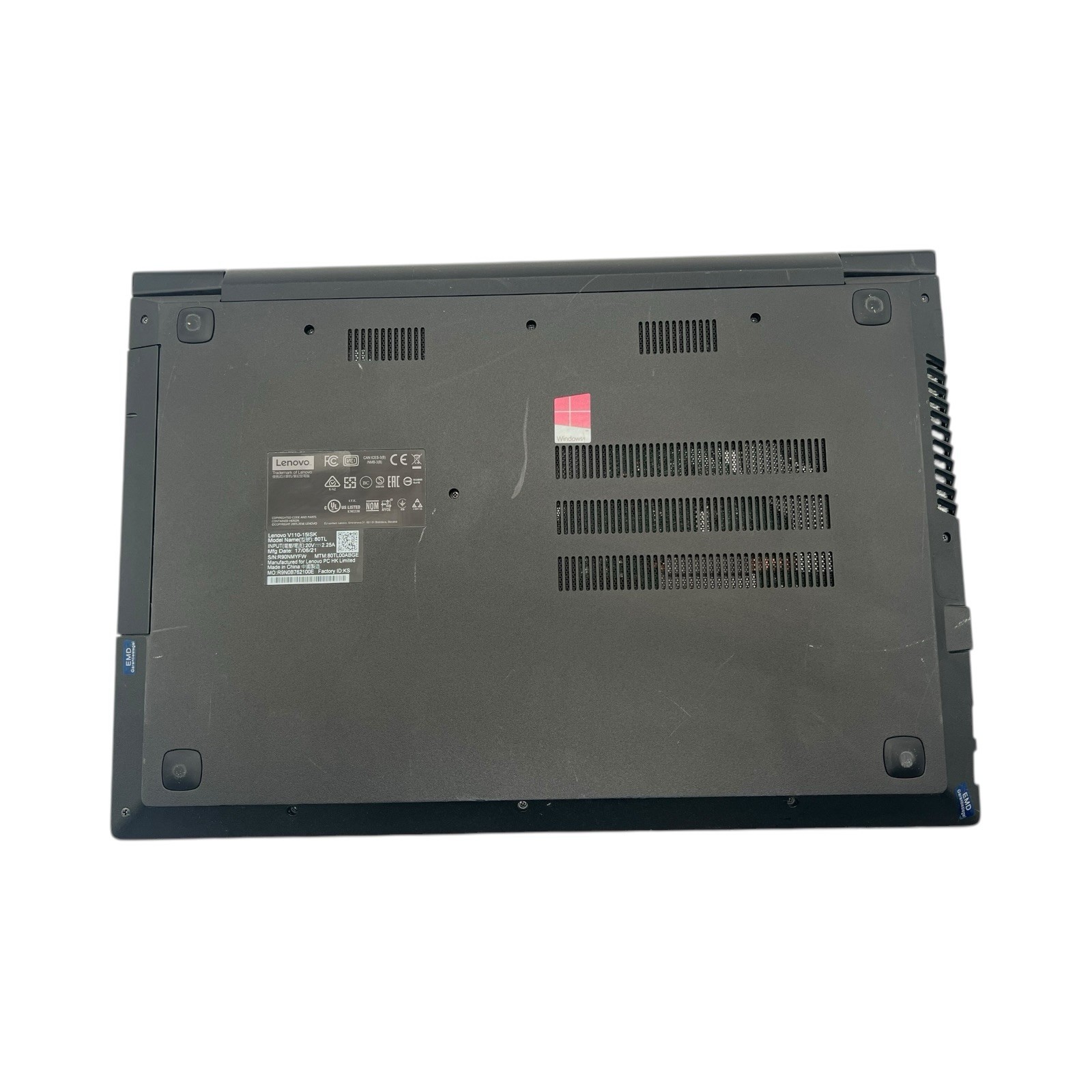 Lenovo ThinkPad v110-15ISK | Intel i3-6006U | 4GB RAM | 128GB SSD | Win 11 Pro