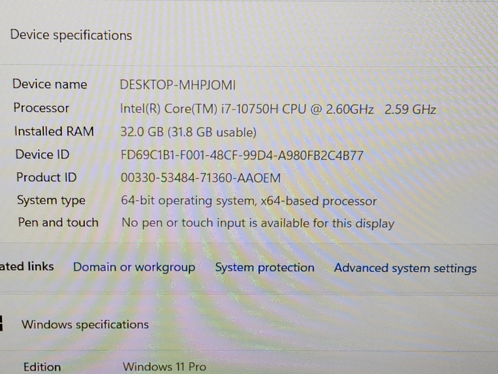 Lenovo ThinkPad P1 Gen 3 15.6″ FHD i7-10750H 2.6GHz 32GB 512GB SSD Quadro T1000~