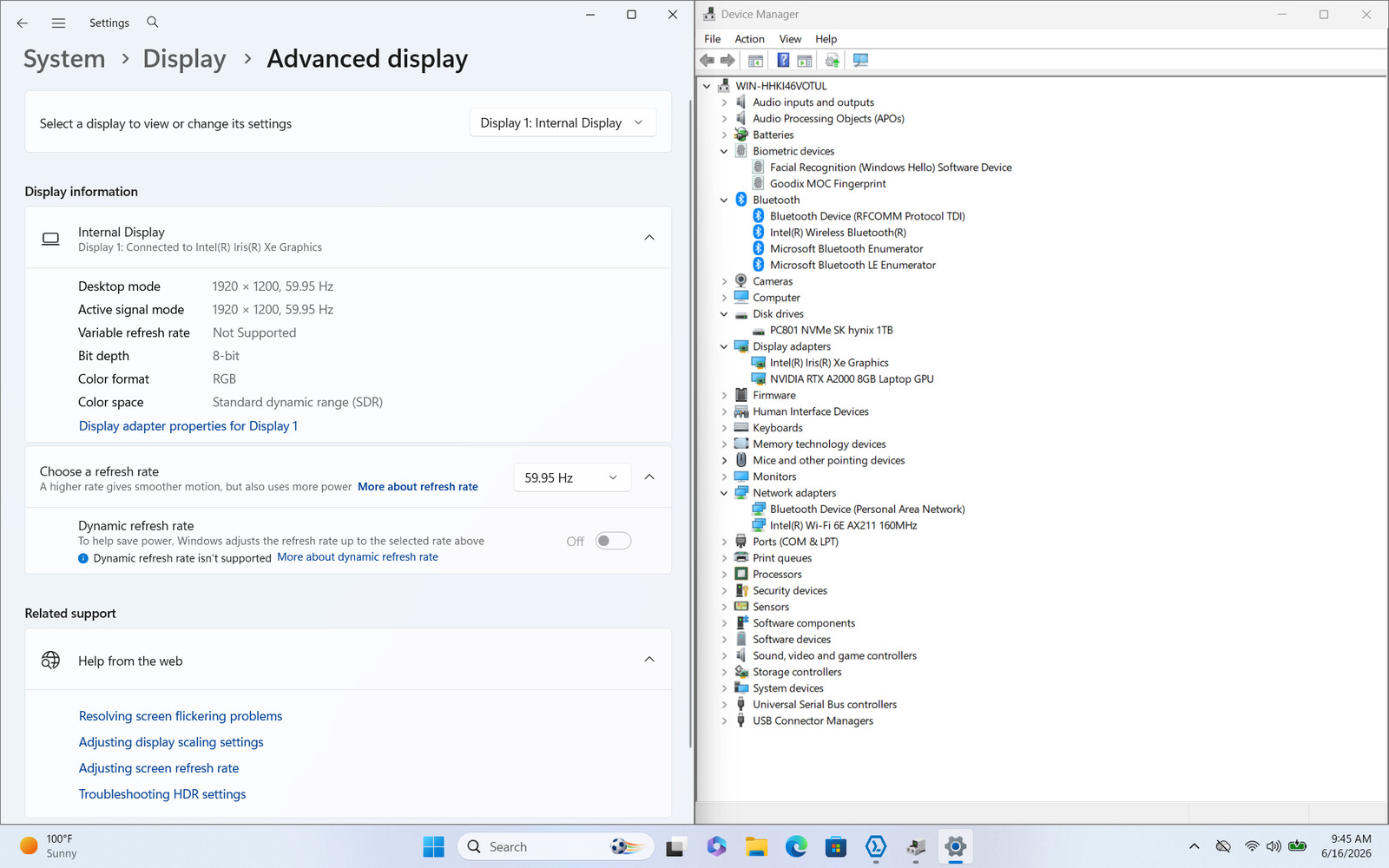 Dell Precision 5570 16″ FHD+ I7-12800H 1TB 32GB W11P RTX A2000 Backlit FP Reader