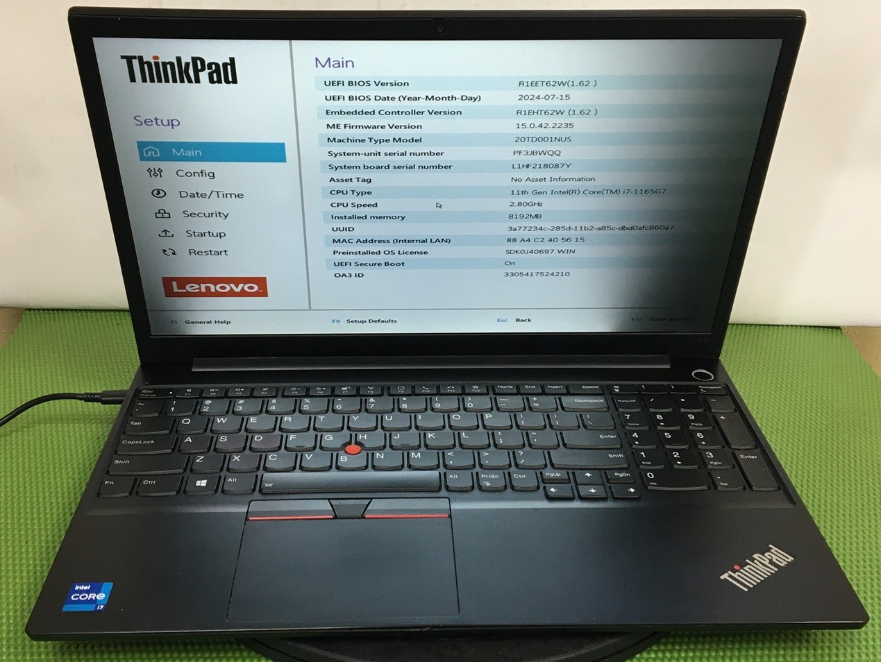 (Lot of 2) Lenovo Thinkpad E15 Gen 2 MIXED LOT i5/i7 11th Gen 8/16GB – no SSD/OS