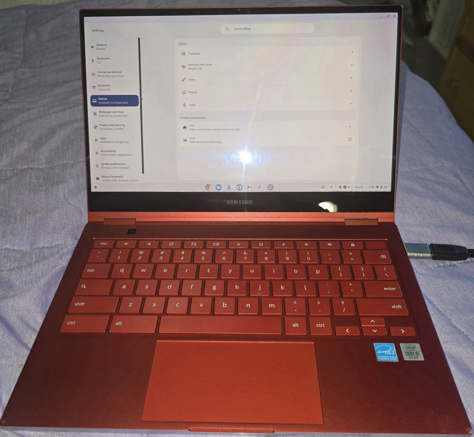 Samsung – Galaxy 13.3″ 4K Ultra HD Touch-Screen Chromebook – Intel Core i5 – 8GB