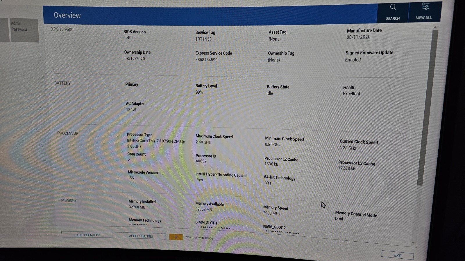 Dell XPS 15 9500 i7- 4K-NVIDA 2.6ghz 1tb Ssd 32gb Ram 1650 Ti 15.6″ Touch Sreen