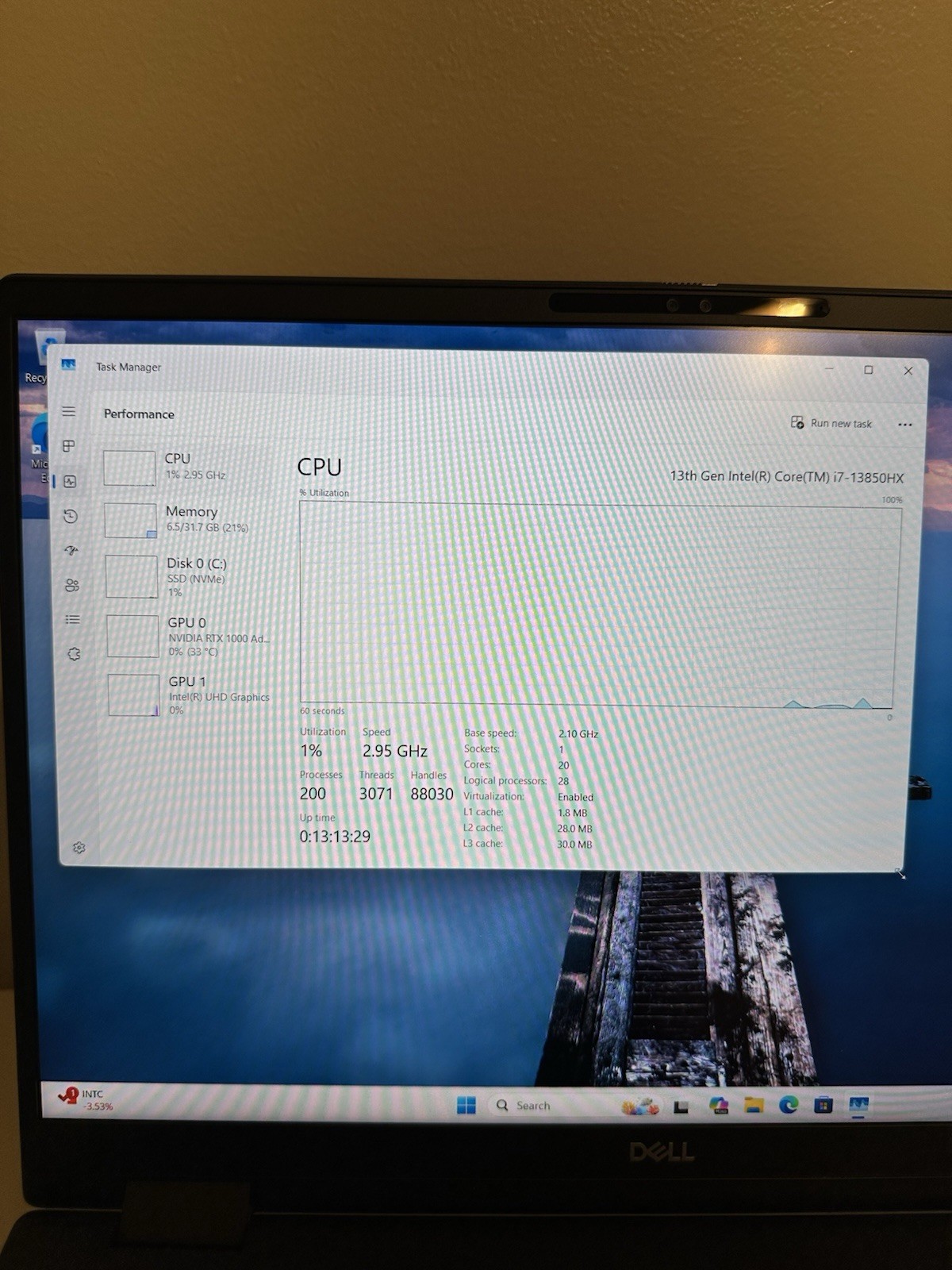 Dell Precision 7680 i7-13850HX/32GB RAM/512GB SSD RTX A1000. Excellent Condition