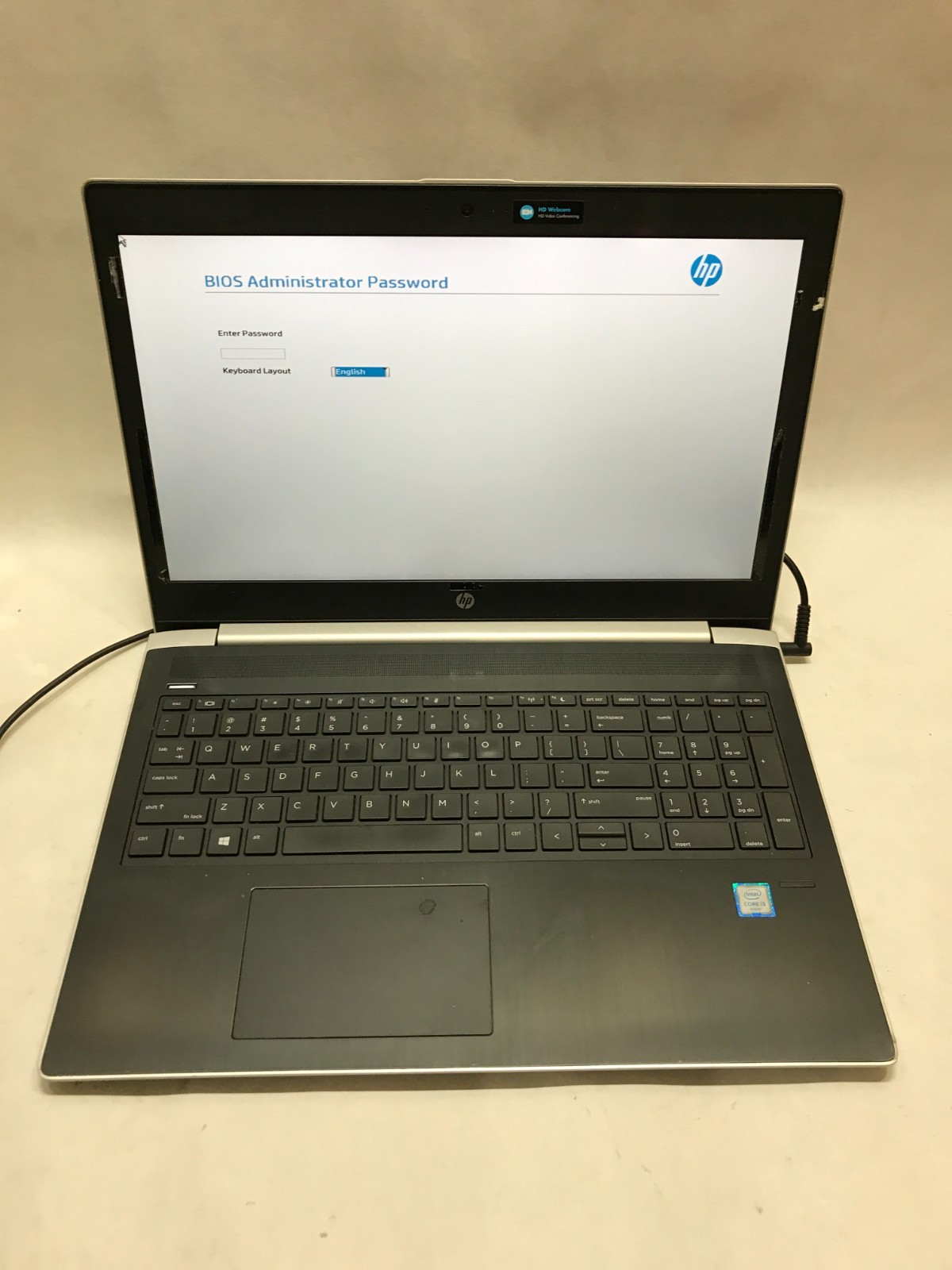 HP ProBook 450 G5 15″ Intel Core i3 NO RAM NO SSD/OS For Parts BIOS LOCKED – DW