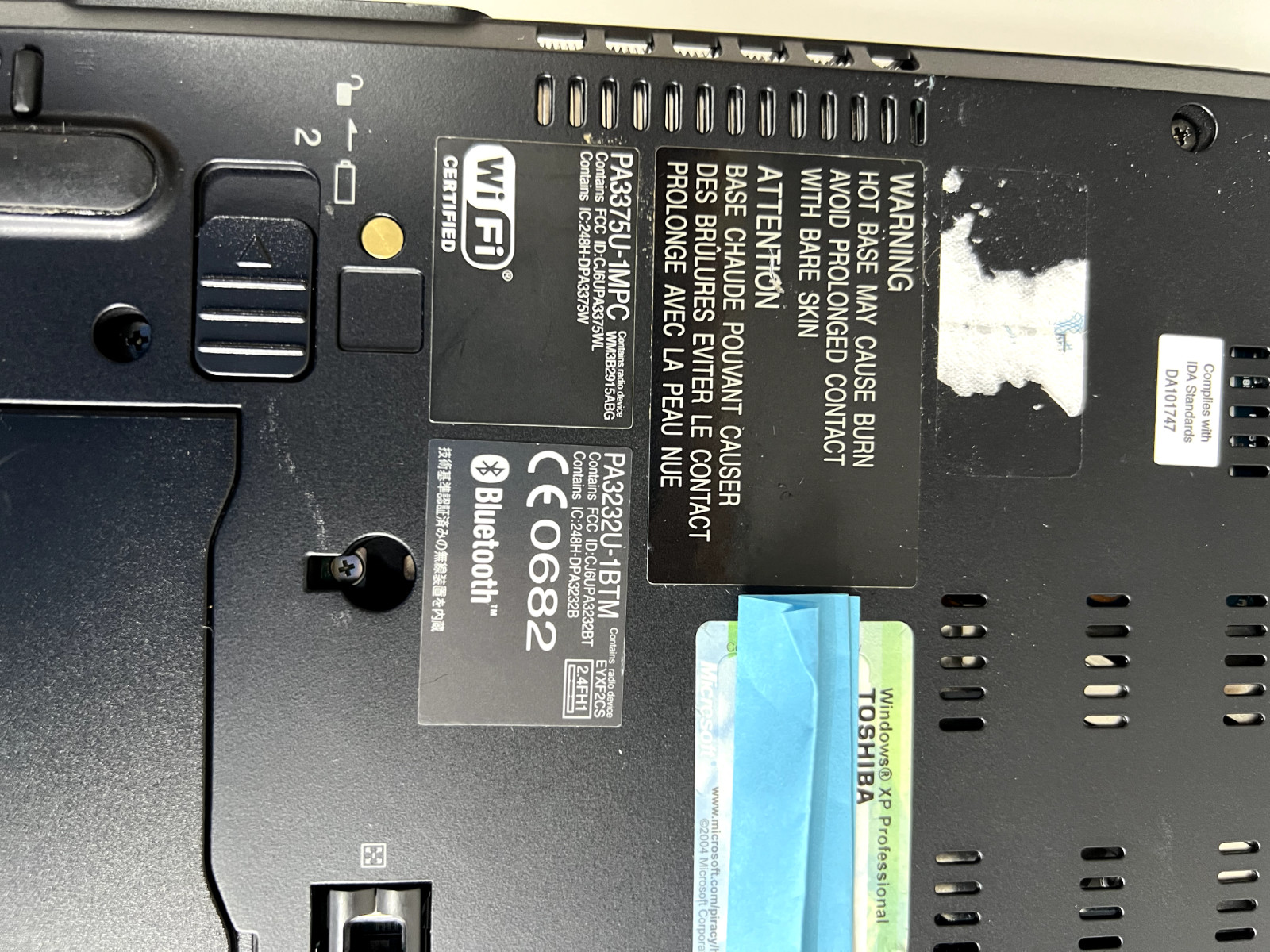 Toshiba Tecra M3 Notebook – Receives Power, No Display/No Boot – No Hard Drive