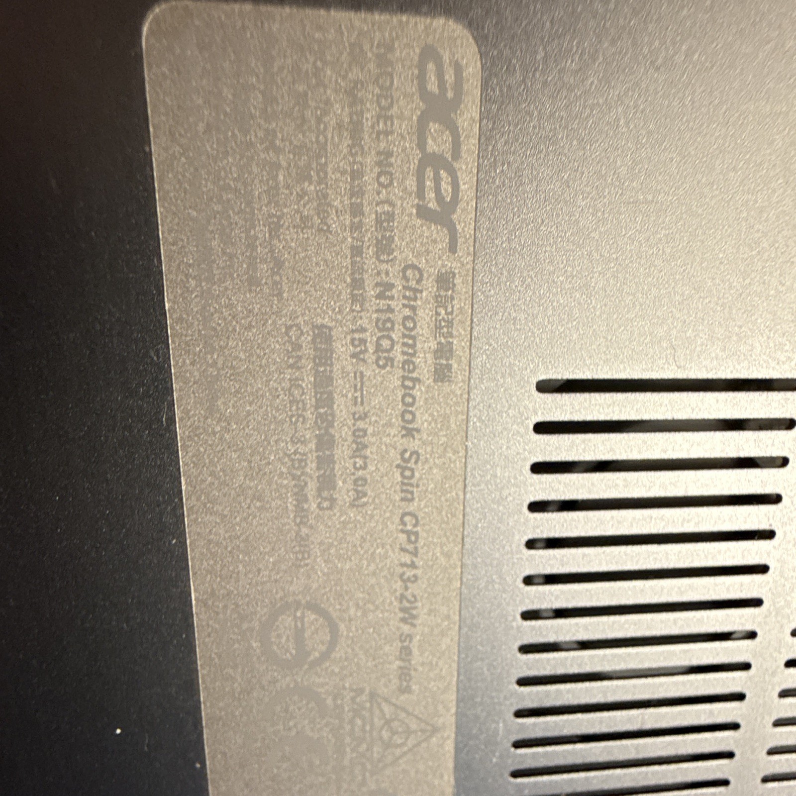 Linux 13” 2K LED Acer Cbook Spin CP713-2W i5-10210U 8GB 256GBNVME & 5G Hotspot