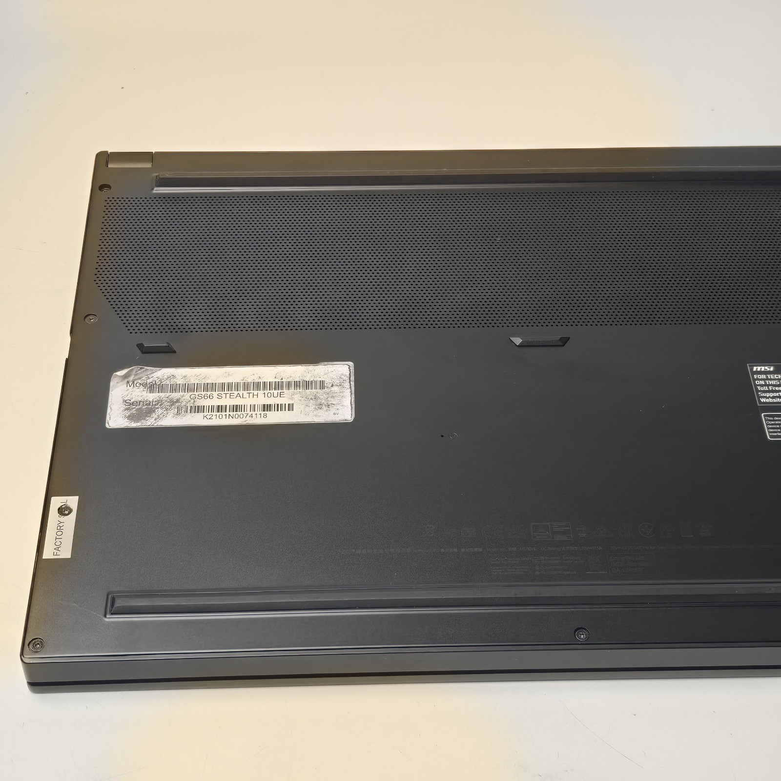 MSI GS66 Stealth 10UE 15.6″ 240Hz FHD 2.6 GHz i7-10750H 16GB 1TB SSD RTX 3060