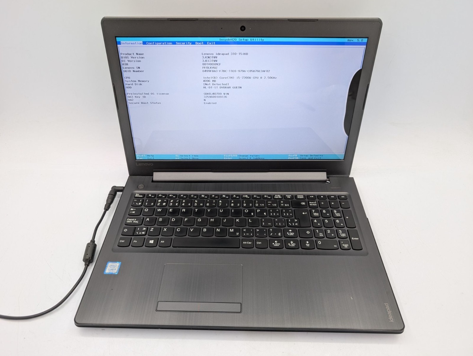 Lenovo Ideapad 310-15IKB 15.6″ Display Intel Core i5-7200U 2.50 GHz 4GB RAM