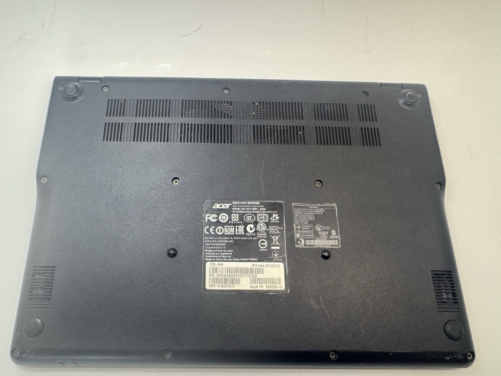 Acer ChromeBook C720 11.6″(16GB SSD, Intel Celeron, 1.40 GHz, 2GB) Laptop -…