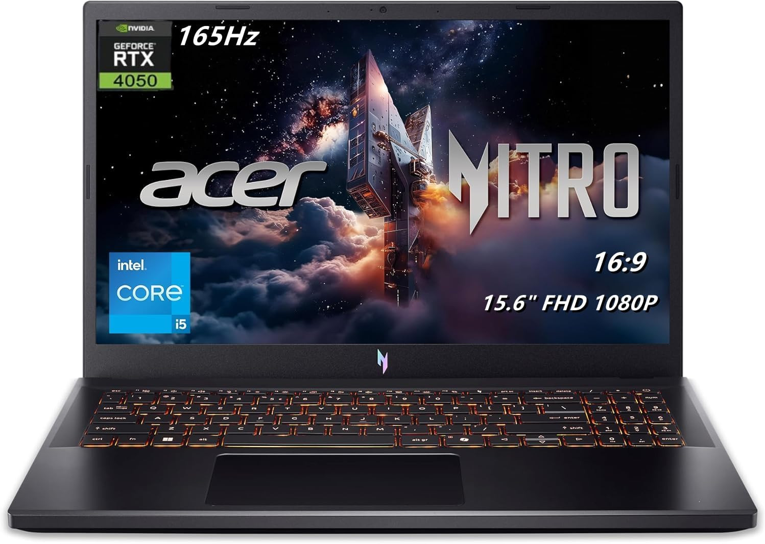 Nitro V Gaming Laptop, 15.6″ FHD (1080P) Display, 165Hz, Intel I5-13420H, NVIDIA