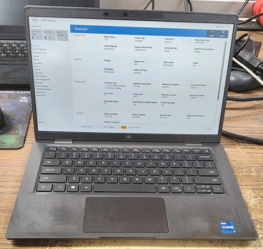 Dell Latitude 7320 13.3 FHD W/ i7-1165G7, 16GB, 256GB, Touch Laptop