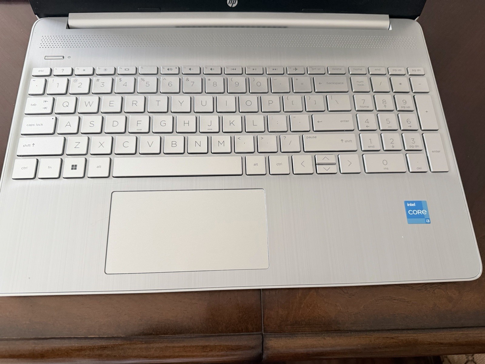 HP Laptop Silver Intel Core i3 Webcam Numeric Keypad USB HDMI