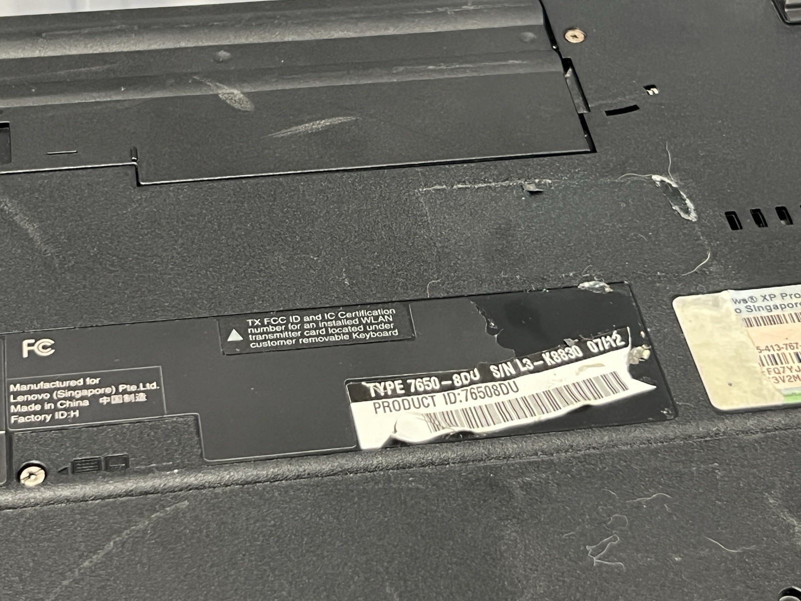 Lenovo ThinkPad R61i 15″ Laptop Intel Core 2 Duo As is