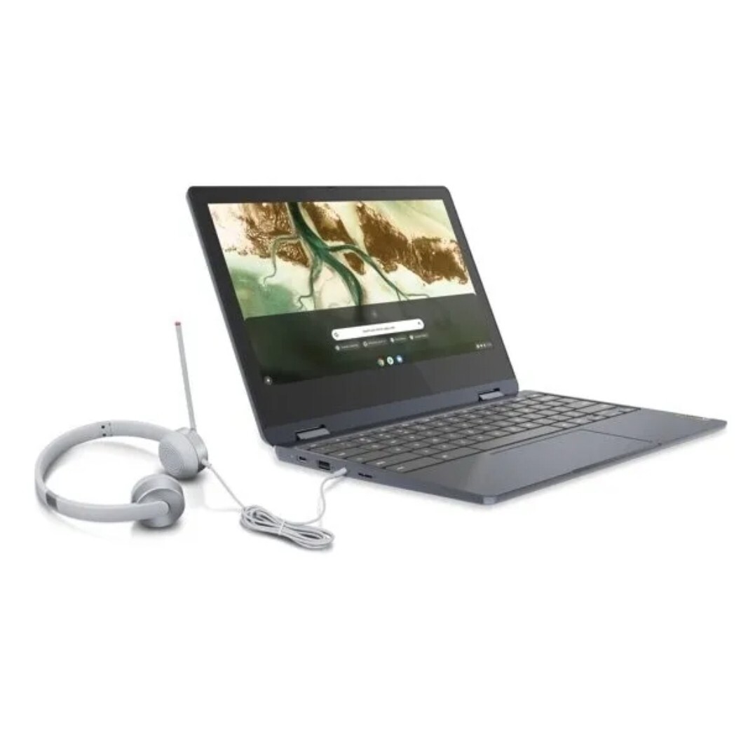 Lenovo CB 3 14″ with Headset Bundle, Celeron N4020, 4G RAM, 64G eMMC, Chrome OS