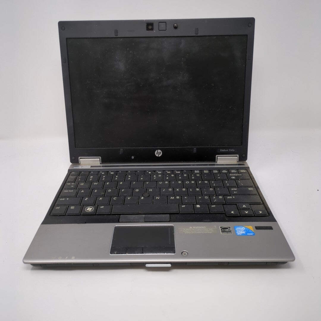 Broken HP 2540P 12″ I7-L640 2.13GHz 4GB RAM 256GB SSD bad trackpad, bad HDD
