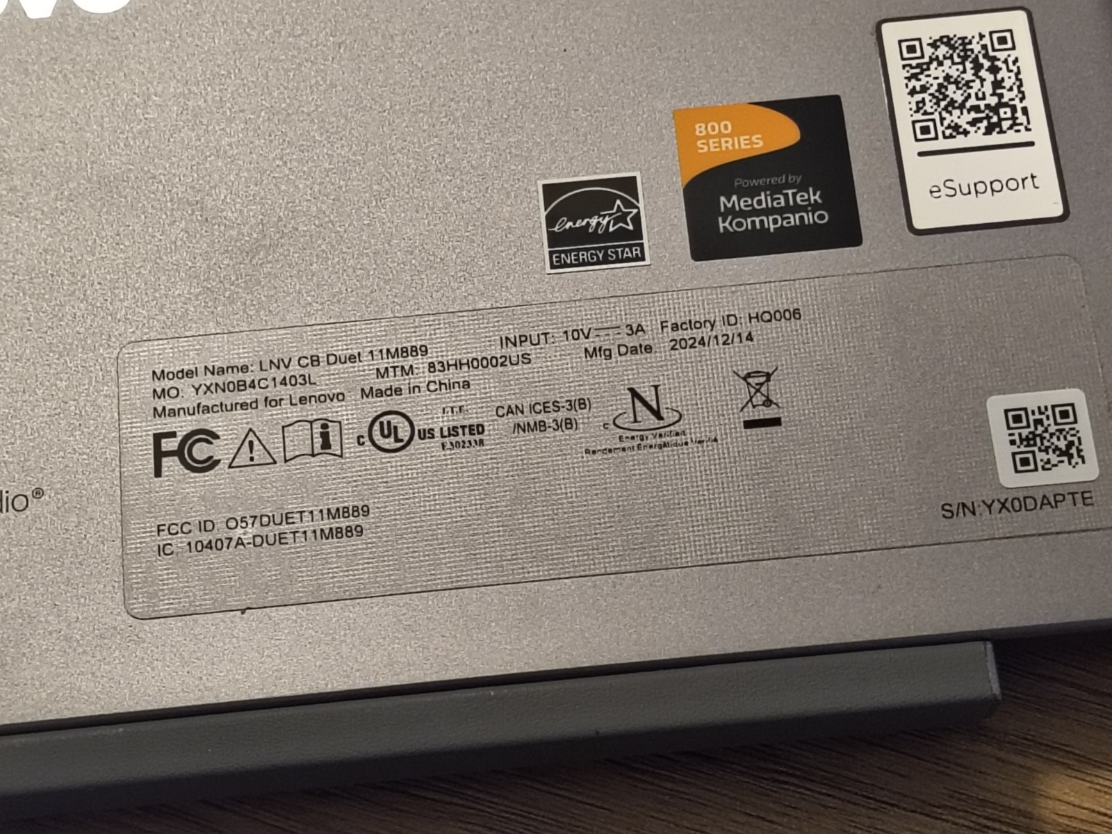 Lenovo – Duet 2-in-1 Chromebook 11″ 2K LCD Touchscreen Laptop