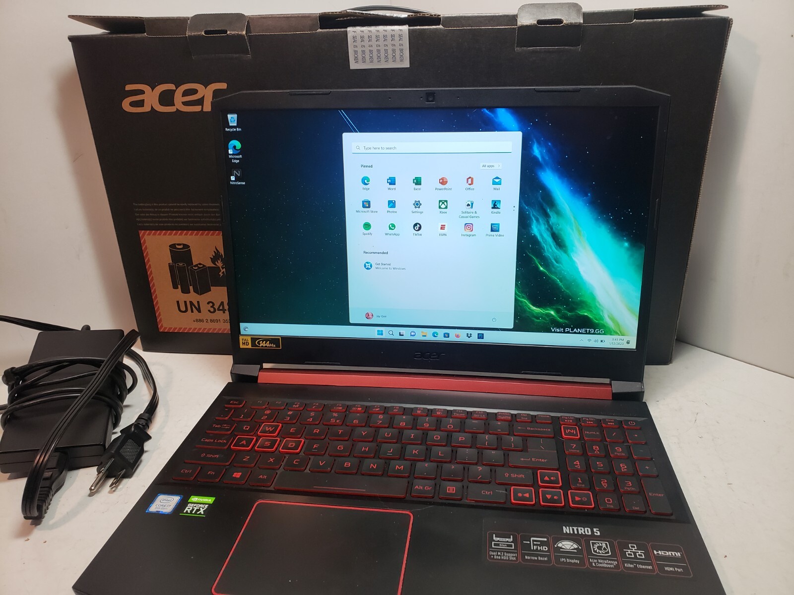 Acer Nitro 5 AN515-54-70KK Intel i7-9750H RTX 2060 16GB RAM 512GB SSD 15.6″