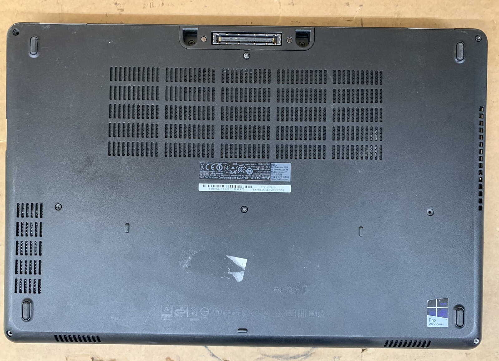 Dell Precision 3510 15.6” Intel Core i7-6820HQ 8GB DDR4 RAM 500GB SSD WIN 10P