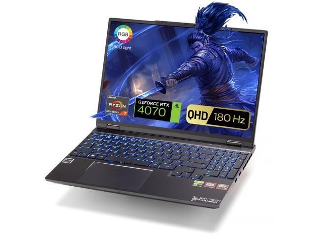 Skytech Gaming Noir Gaming Laptop AMD Ryzen 7 8745H NVIDIA RTX 4070 16GB DDR5