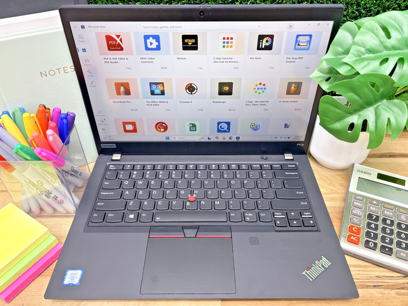Lenovo ThinkPad P43s Intel i7-8th Gen 1.90GHz 16GB RAM 256GB SSD Windows 11 Pro*