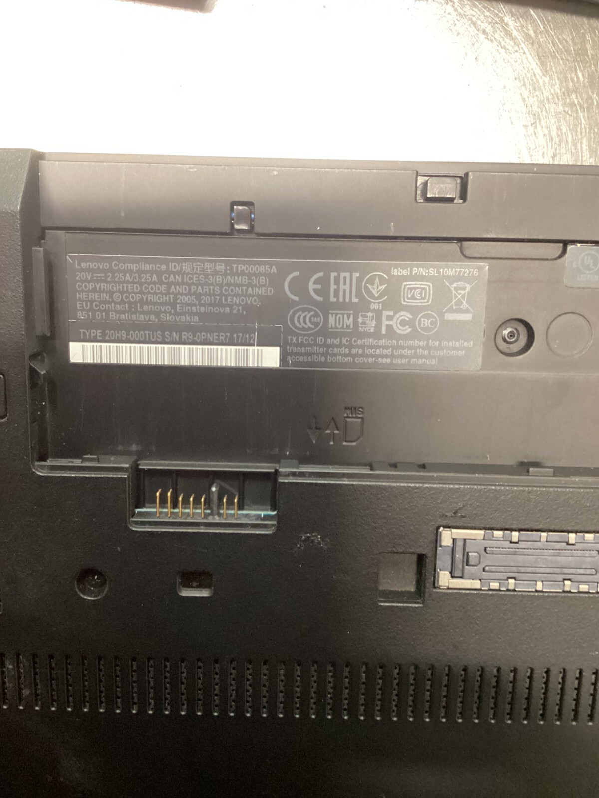 Lenovo ThinkPad T570 Laptop 15.6 in Intel Core i7 vPro 7th Gen Processor Black