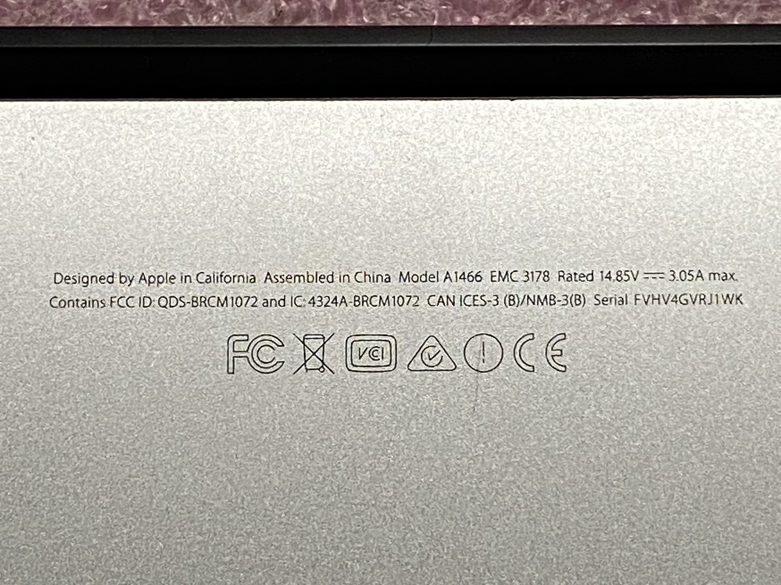 Apple MacBook Air 2017 A1466 13.3″ i5-5350U 8GB RAM 128GB SSD *Read* – CLP32A