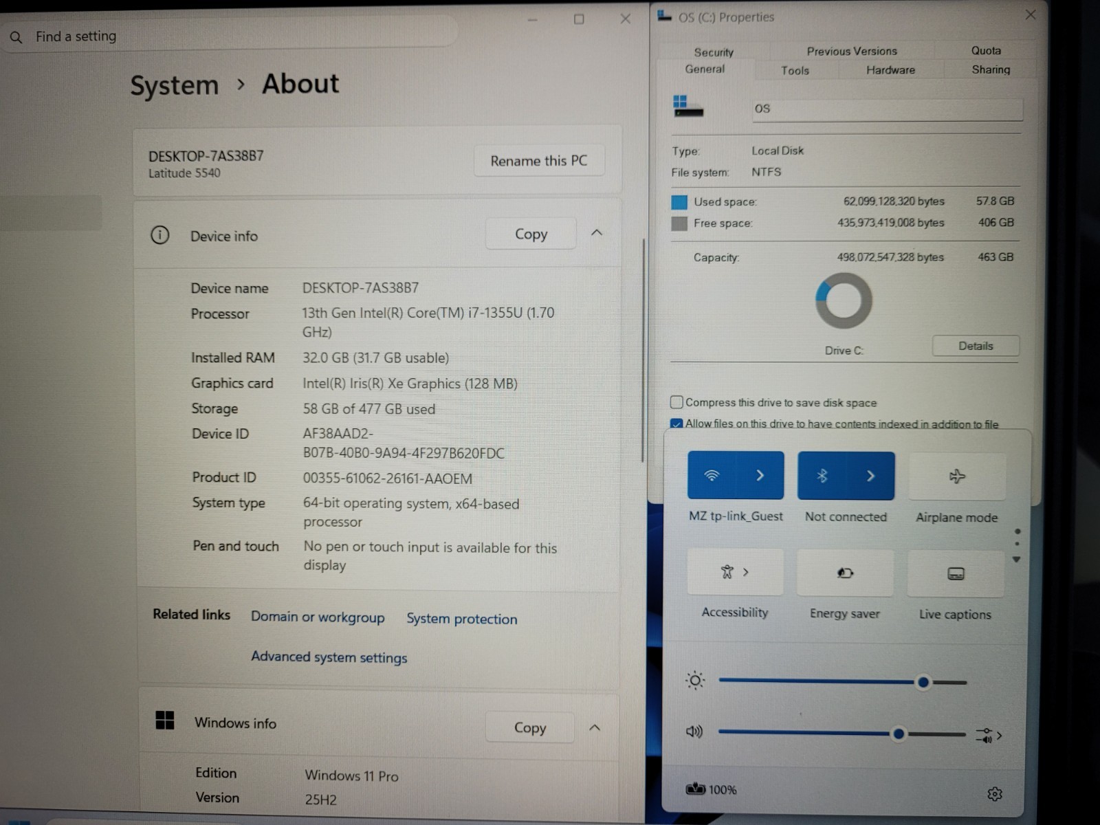 Dell Latitude 5540 15.6″ FHD Core i7-1355U 512GB NVMe SSD 32GB Win11P UWT 2026/9