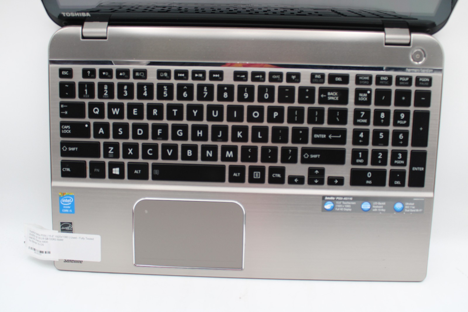 Toshiba Satellite P55t Touch i5-4200U @ 1.6 GHz 8GB RAM No SSD No OS