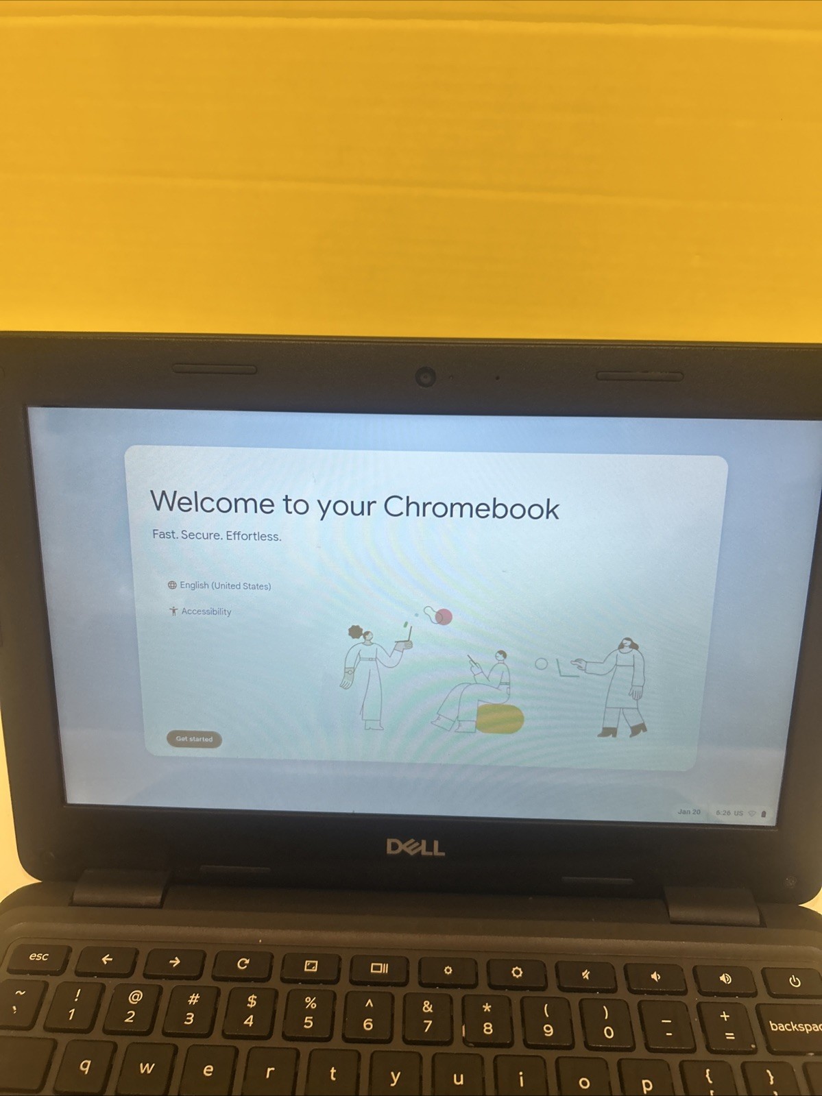 Dell Chromebook 3100 Touchscreen Tested Working No Charger Bezel Issue