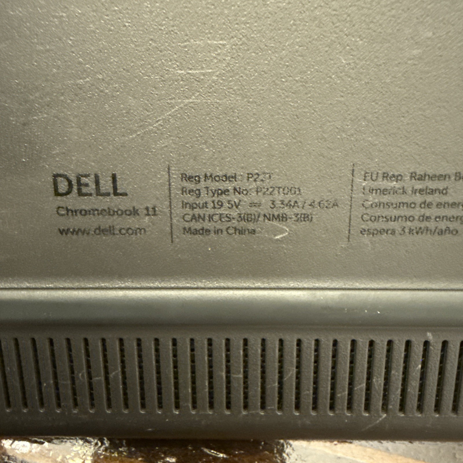 4 Dell Chromebook 11 P22T 11.6 inch (16GB, Intel Celeron, 2.16 GHz, 4GB) Laptop
