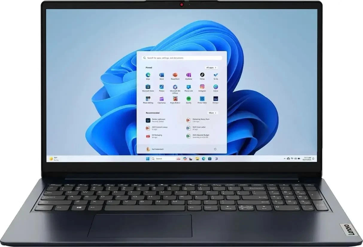 Lenovo Ideapad 1 15.6″ HD Laptop Celeron N4500 1.1GHz 4GB DDR4 128GB SSD Abyss
