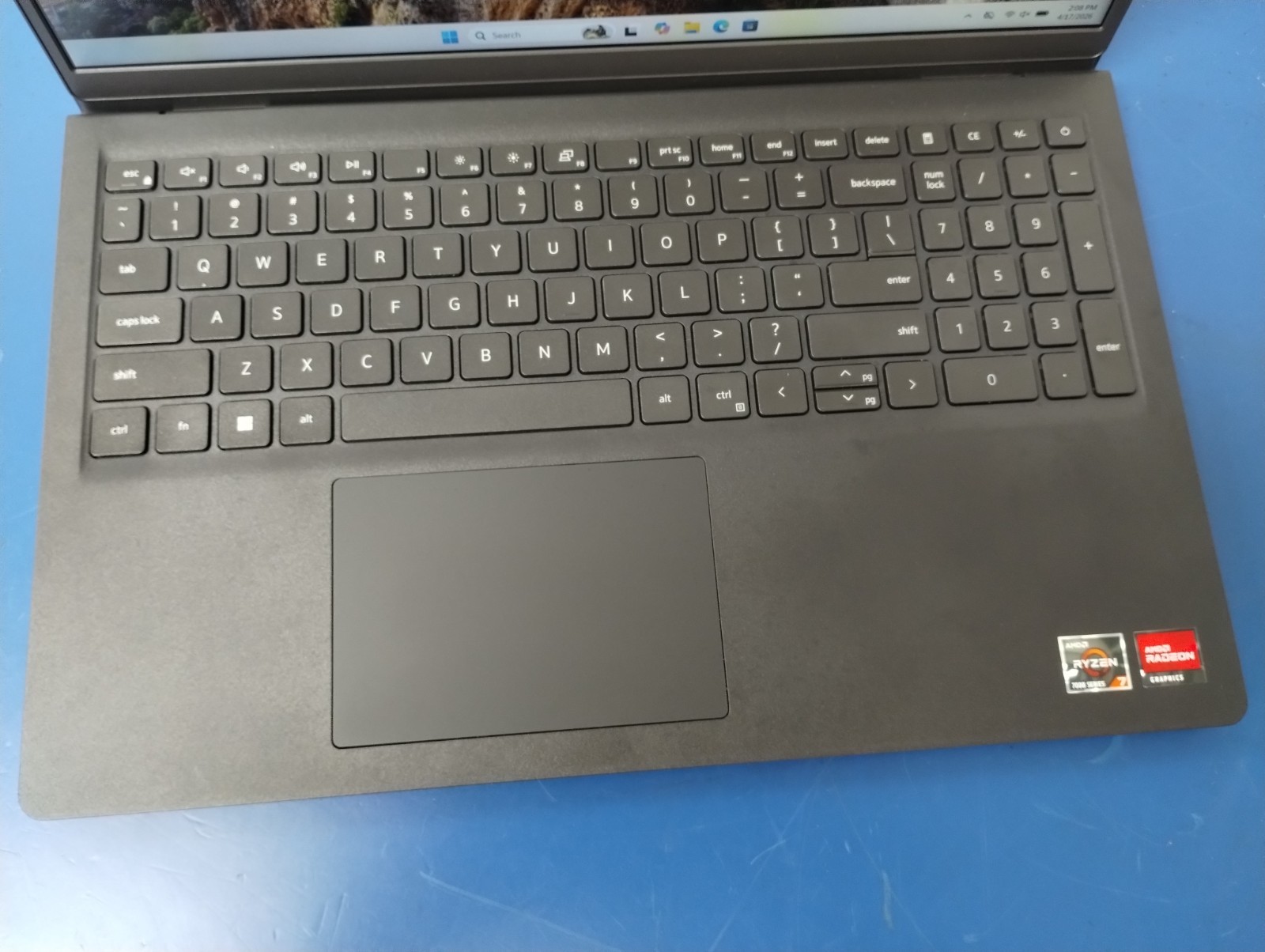 DELL 15 DC15255 G8MK9, AMD Ryzen 7 7730U, 2.00 GHz, 16 GB RAM, 512 GB NVMe SSD