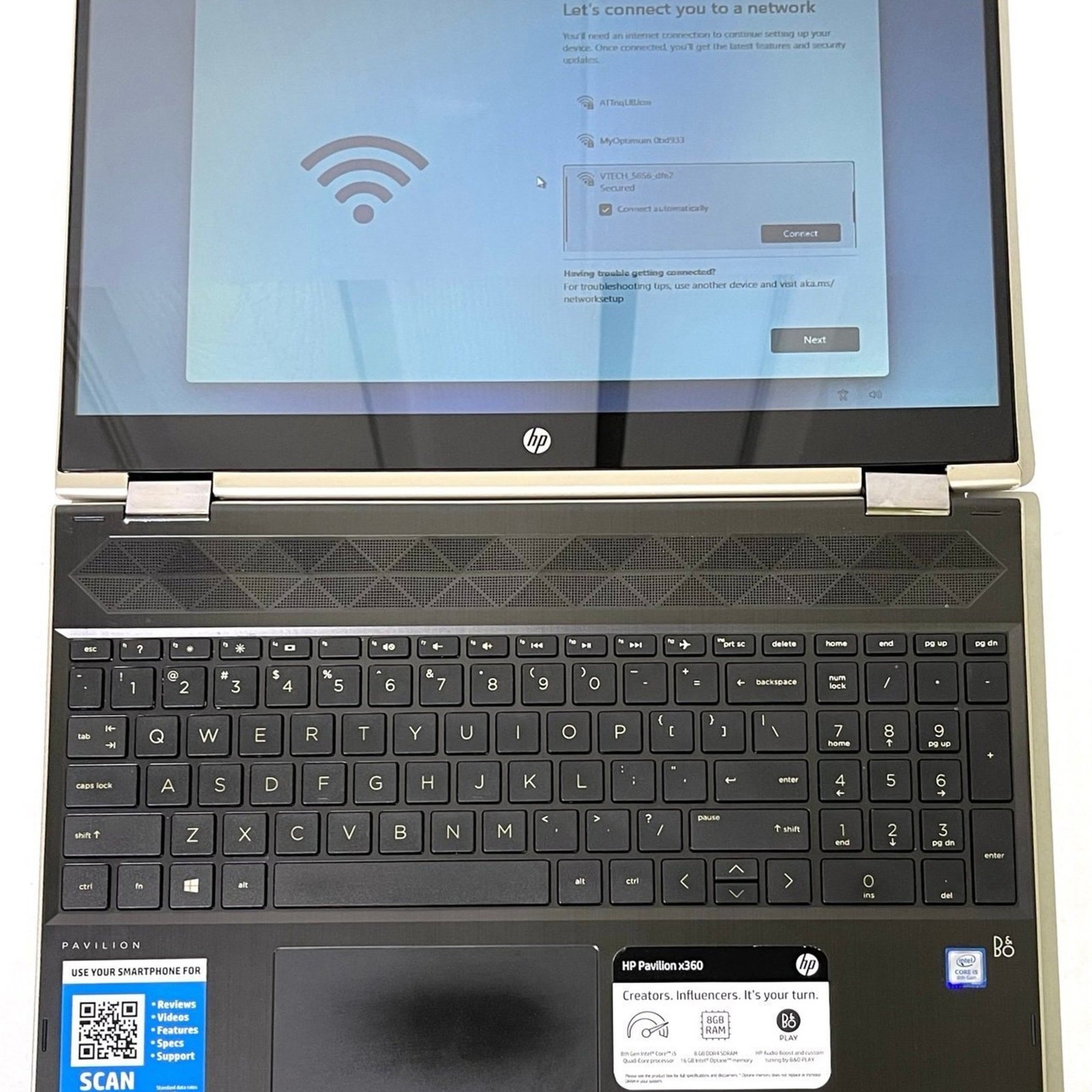 HP Pavilion x360 Laptop 2in1 i5 15.6″ HD Touchscreen 8GB RAM, 256 GB SSD