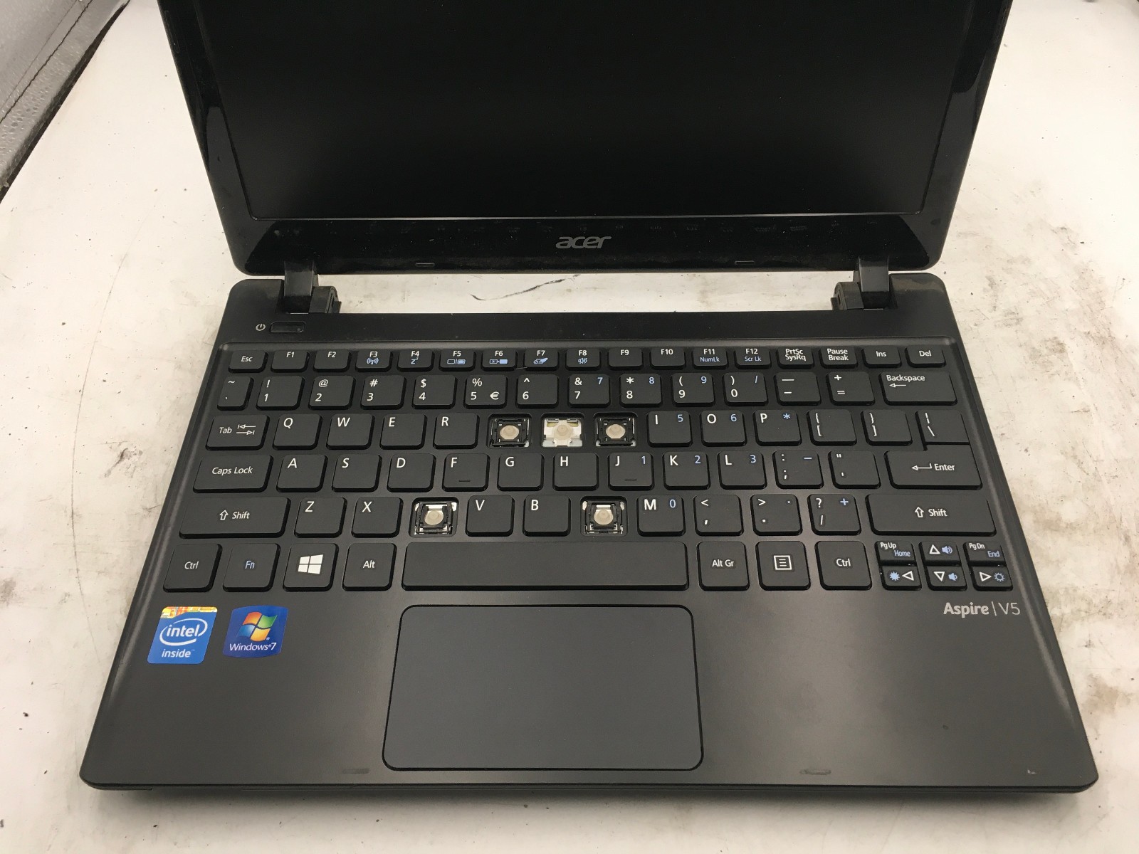 ACER ASPIRE V5 131 – FOR PARTS/NO BOOT – INTEL CELERON 1007U – NO RAM – READ -BB
