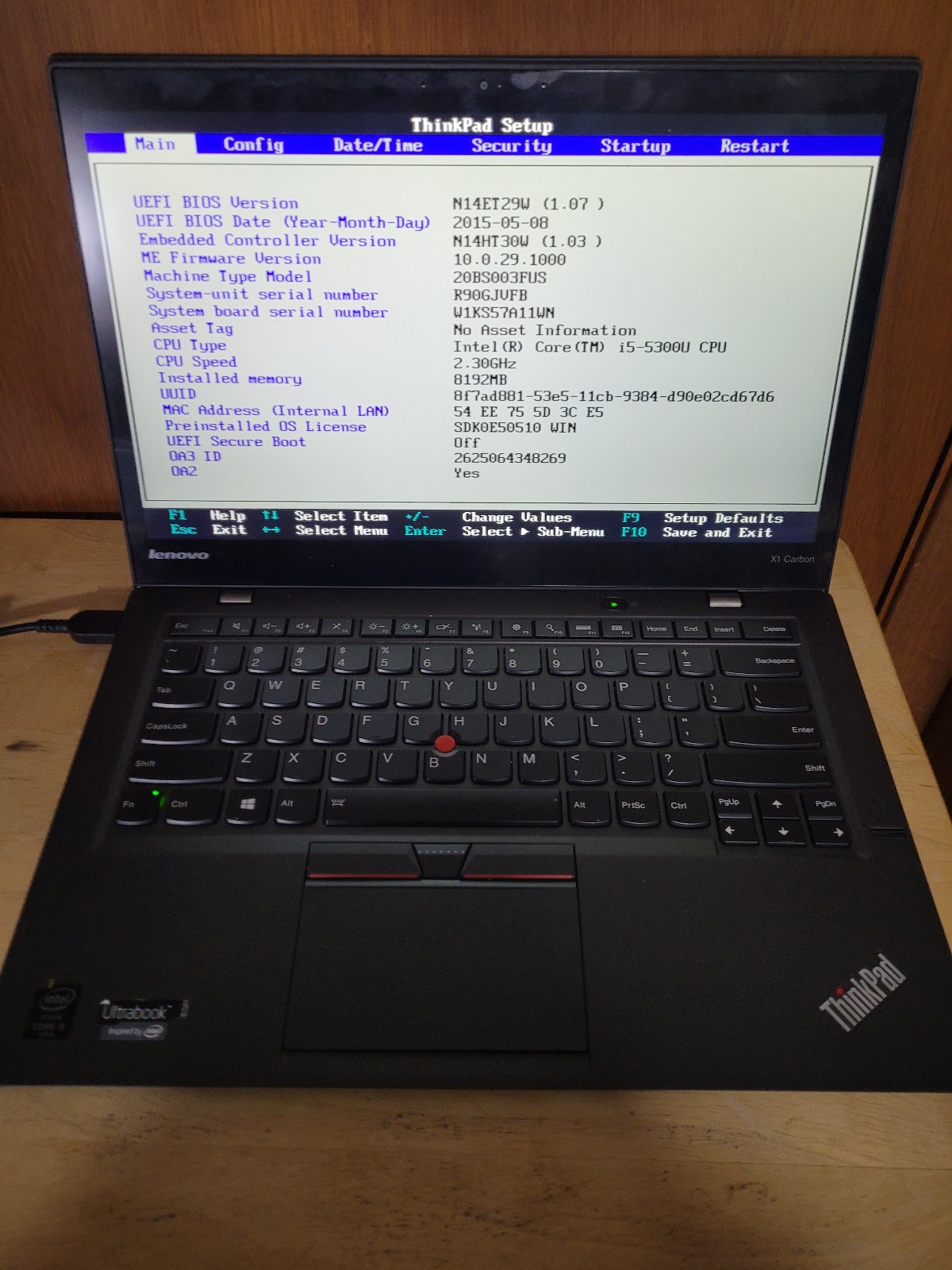 Lot of 5 Lenovo 3rd Gen X1 Carbon Laptops – Bootable, For Parts 8GM RAM 256 SSD