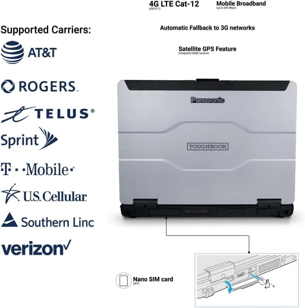 CLEARANCE-CLEAN Panasonic Toughbook FZ-55 i5-8365U 16GB 512GB Webcam Wind 11 PRO