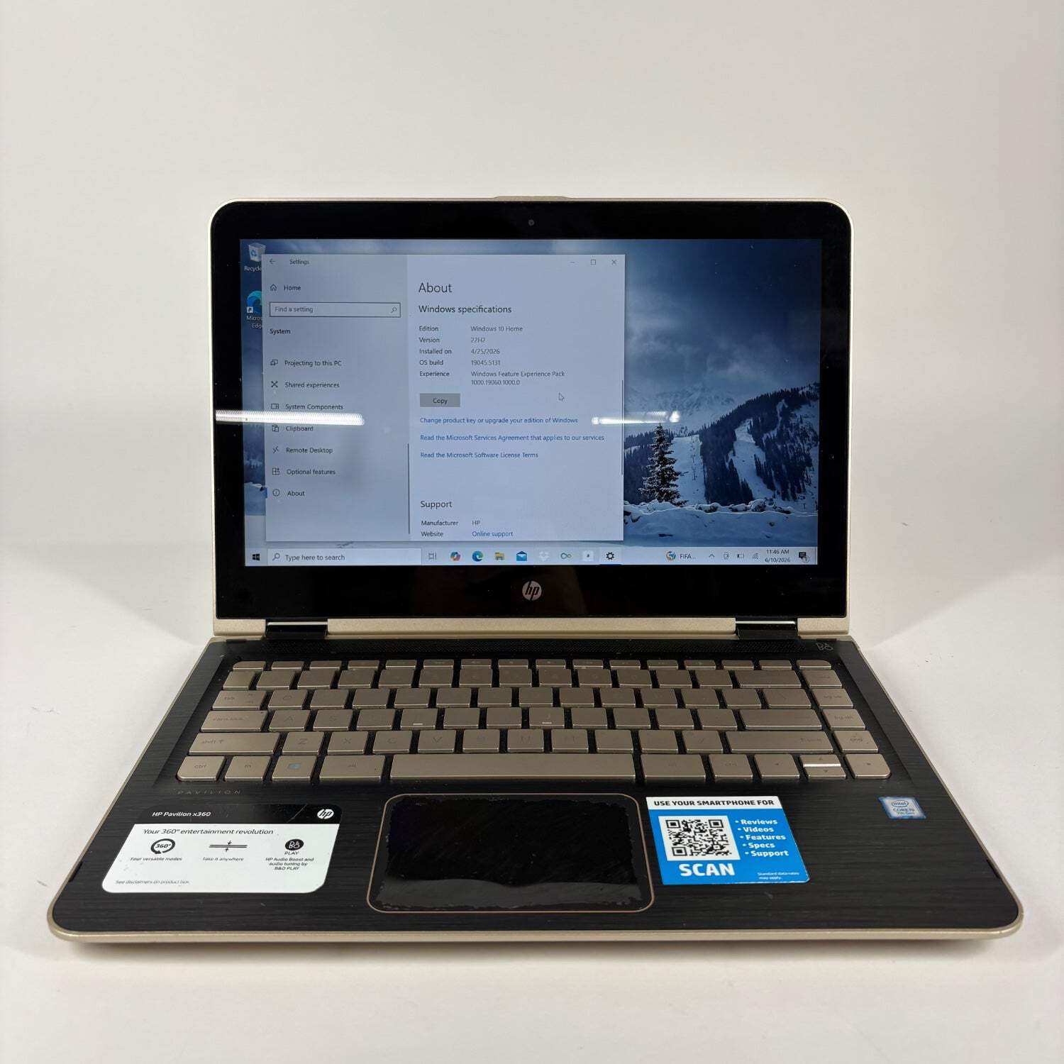 HP Pavilion x360 M3-U103DX 13.3″ i5-7200U 2.5GHz 8GB RAM 128GB SSD