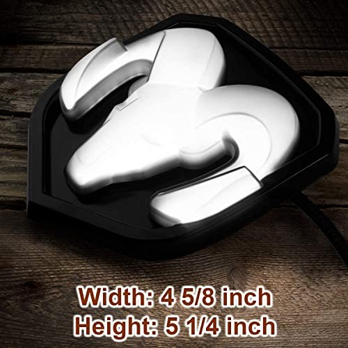 2009-18 RAM Lighted Grille Emblem,Black/Black