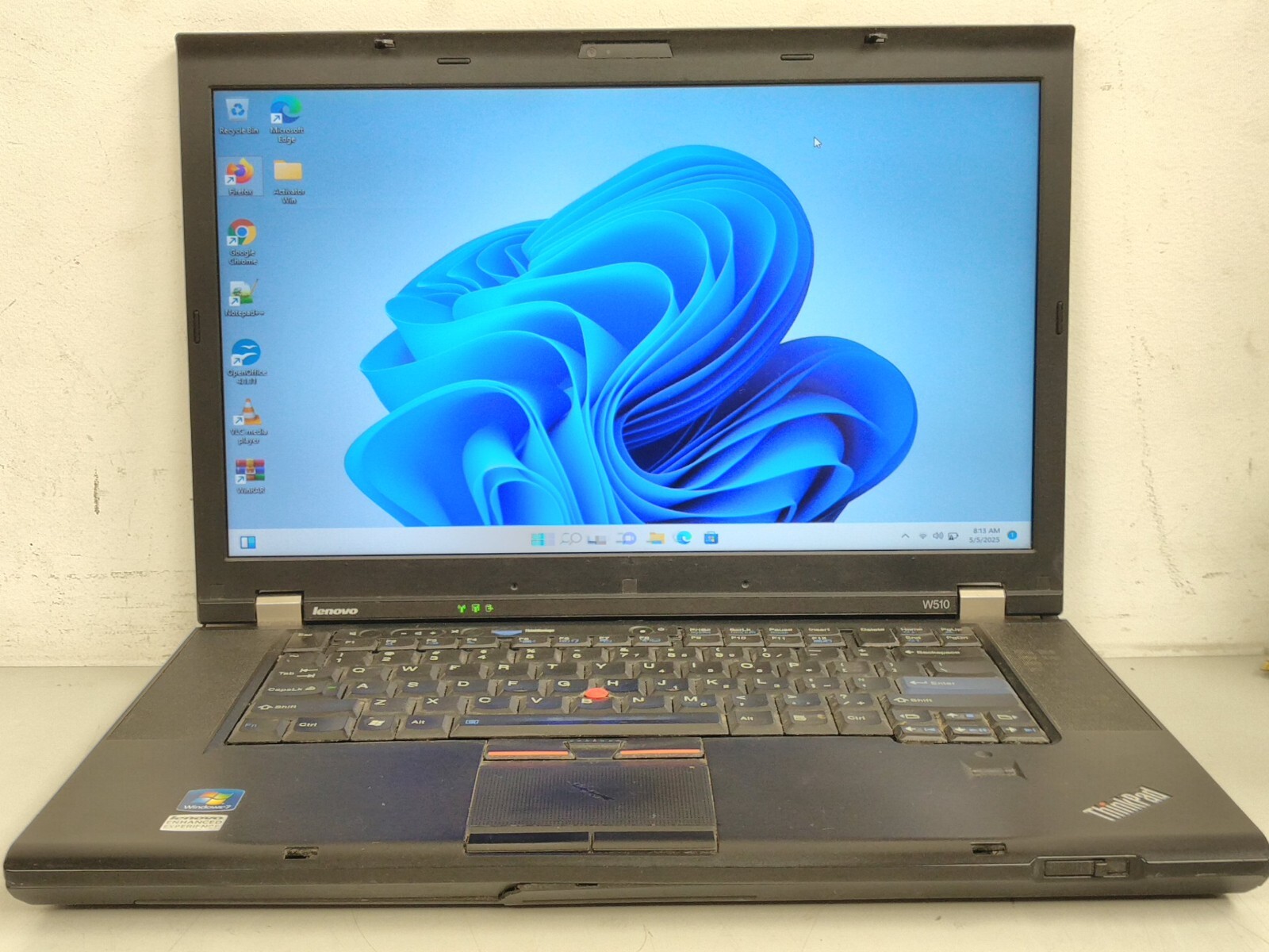 Lenovo ThinkPad W510 pro 15.6″i7-Q720 1.6GH 10GB RAM 256GB SSD W11p*READ R96N4RF