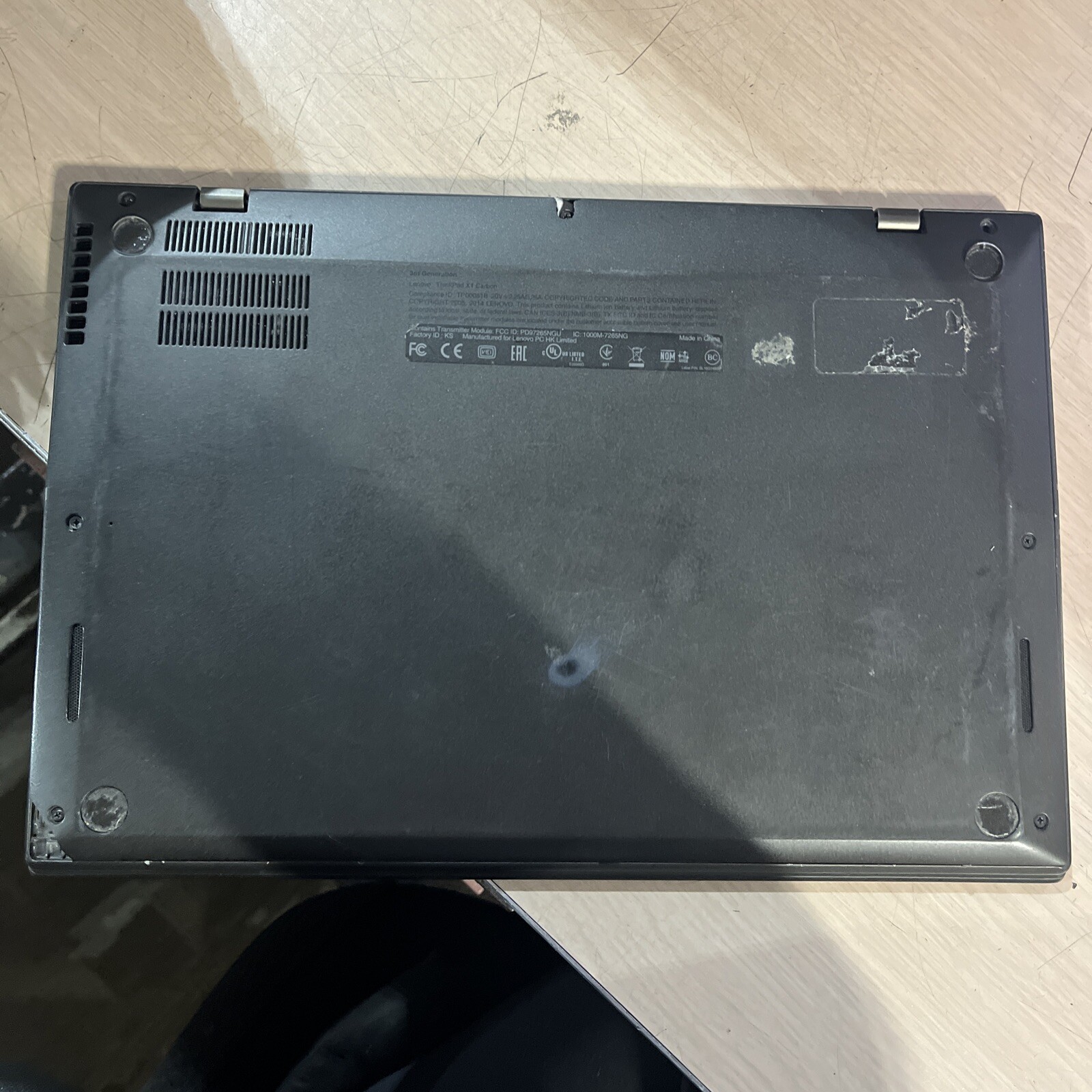 THINKPAD LENOVO X1 CARBON INTEL CORE I5-5300U 2.30GHZ 8GB RAM NO HD