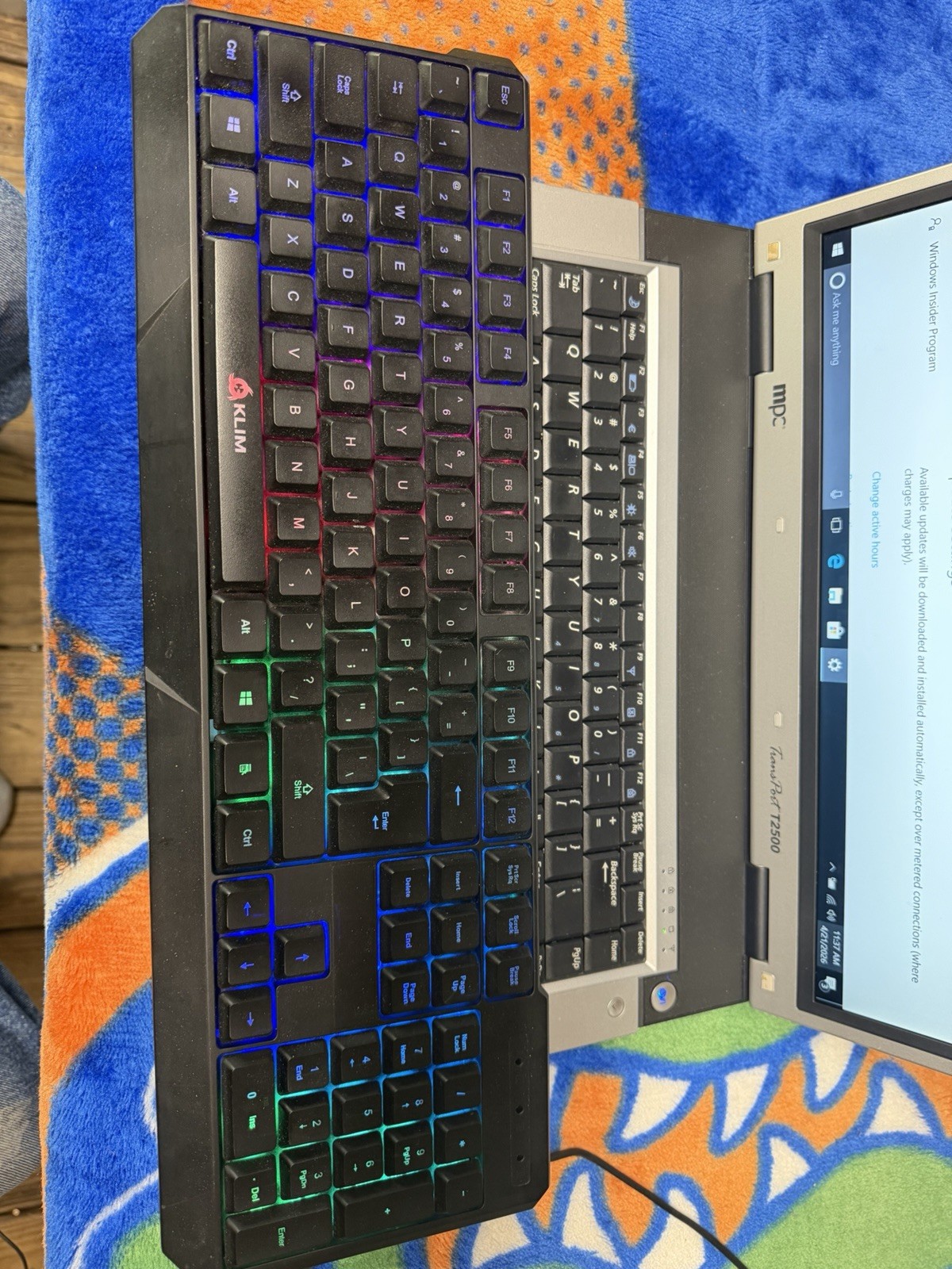 MPC Transport T2500 Laptop Computer 15.1 TFT Win10pro C2D 2.50 40GB 4GB DVDRW